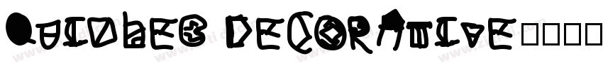 Quizles Decorative字体转换